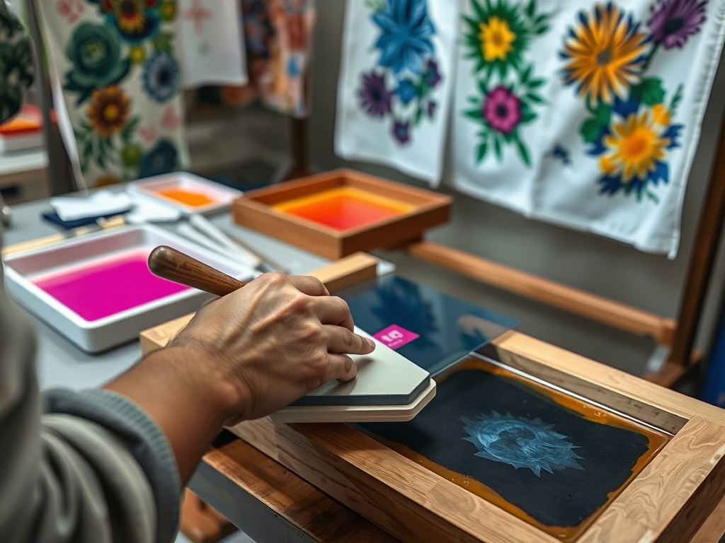 مشروع طباعة السلك سكرين Silk Screen Printing